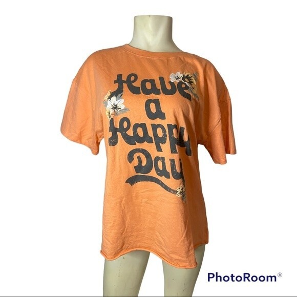 Awake Tops - Women's Awake Orange Graphic Tee Size XL